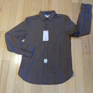 NWT Men's Denim and Flower long sleeve shirt